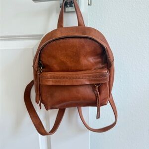 Madewell Lorimer Mini Leather Backpack